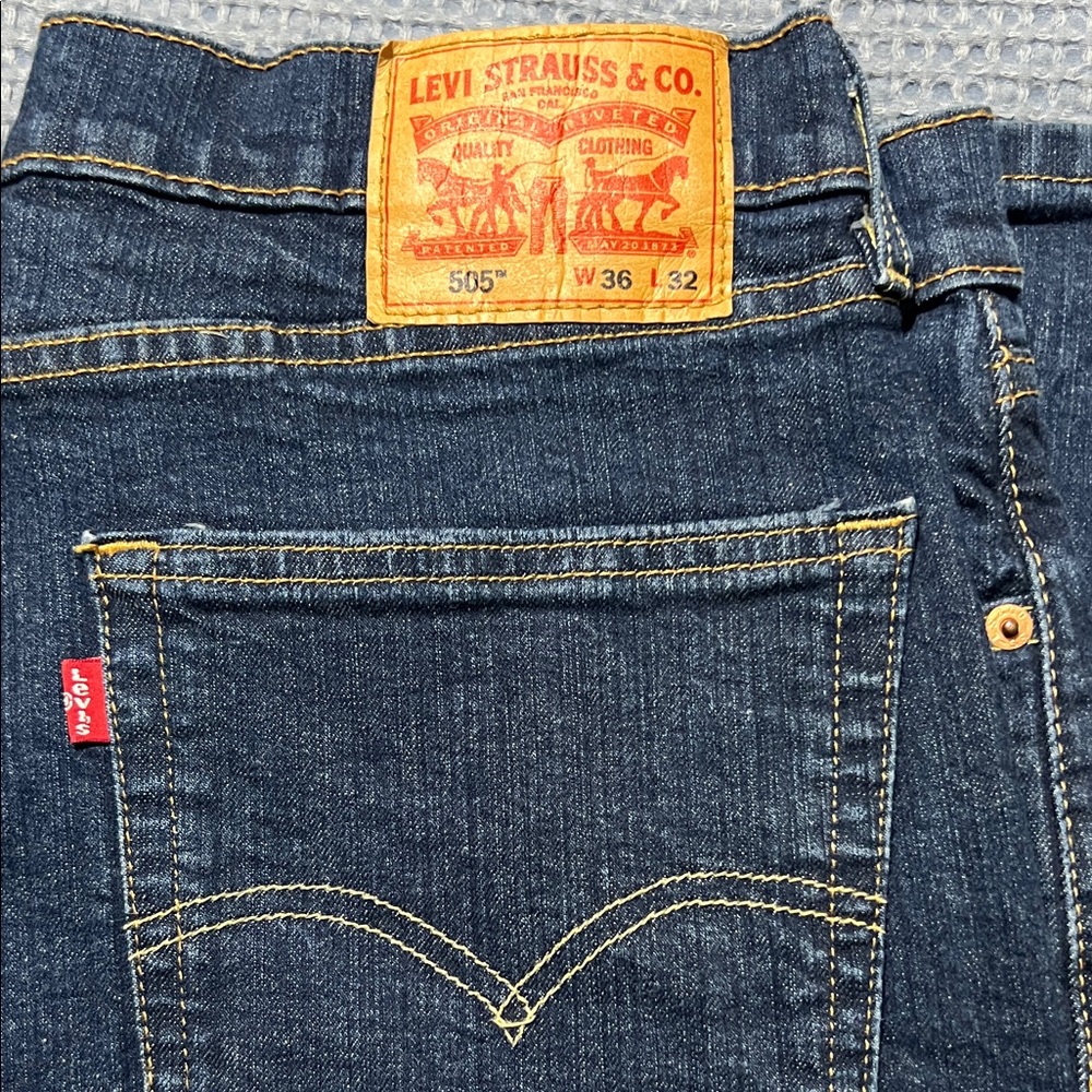 Levi's Dark Blue Straight Jeans